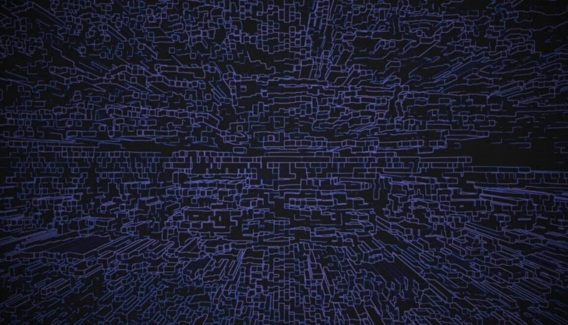 Visualization showing a global network of exposed open-source AI servers identified by cybersecurity researchers