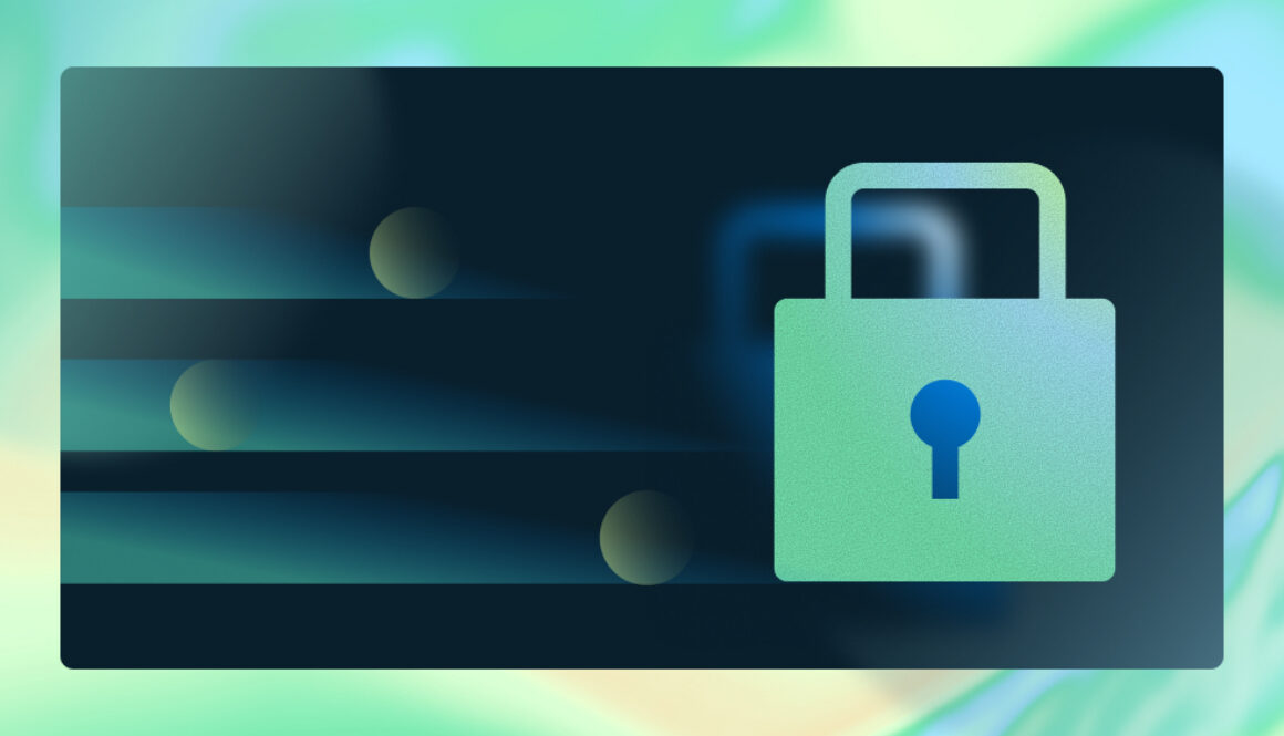Abstract lock symbol representing AI system detecting cybersecurity vulnerabilities and protecting software systems
