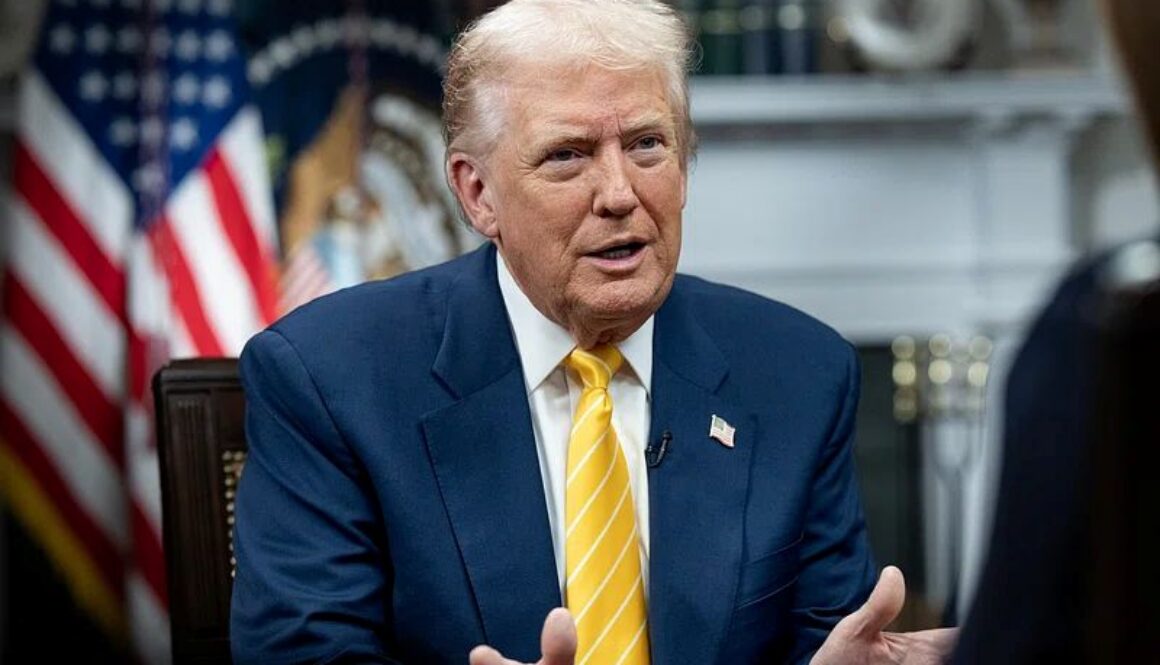 President Donald Trump speaking at the White House after delaying a planned AI executive order involving federal review of advanced AI models.
