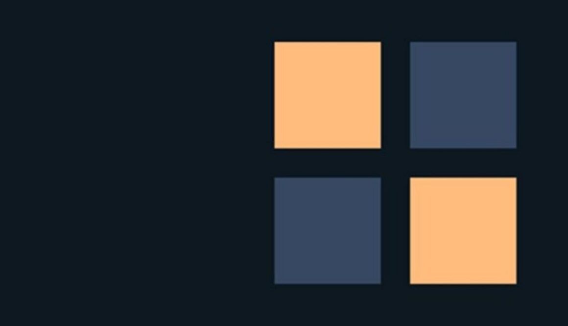 Orange and dark blue squares in a geometric grid on a dark background, illustrating voter support for AI safety rules.