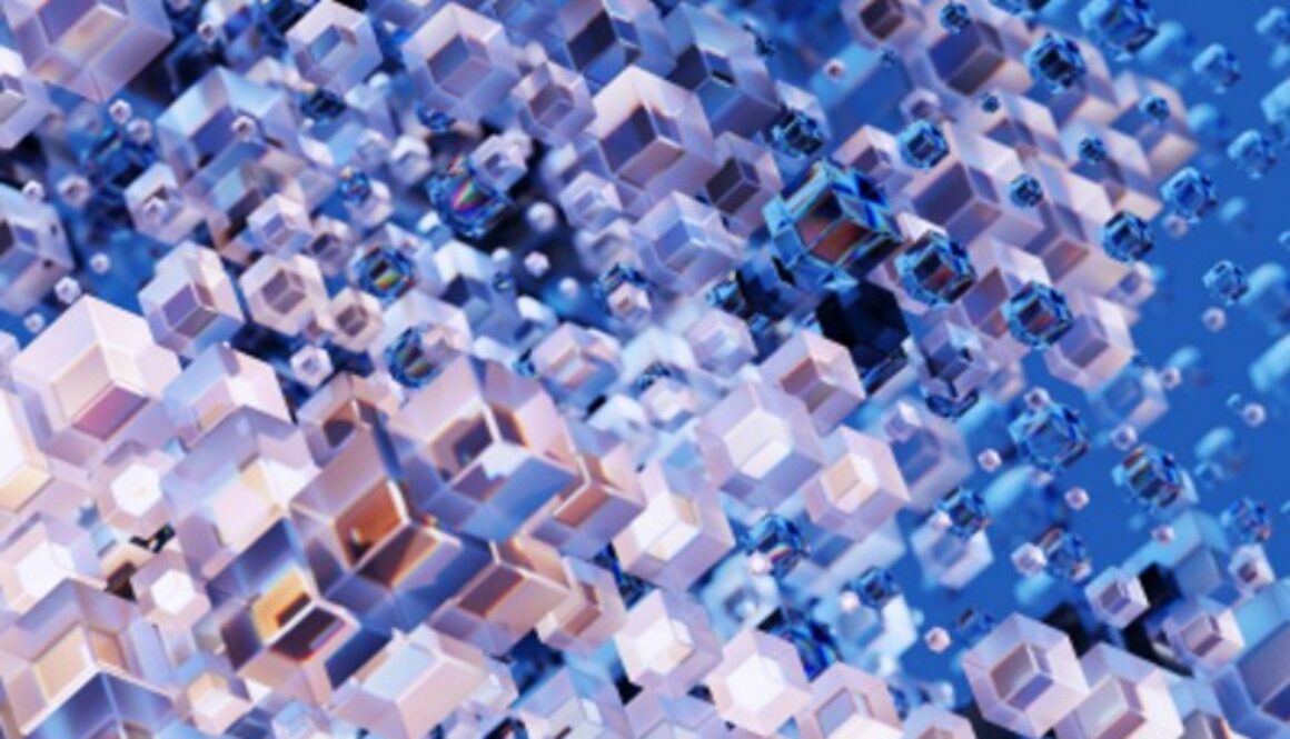 Abstract geometric visualization accompanying coverage of Google AI governance proposal.