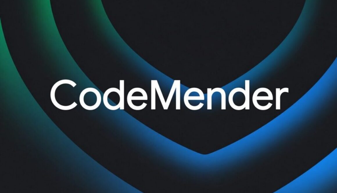 Google CodeMender interface displaying AI analysis of software vulnerabilities and proposed code patches.