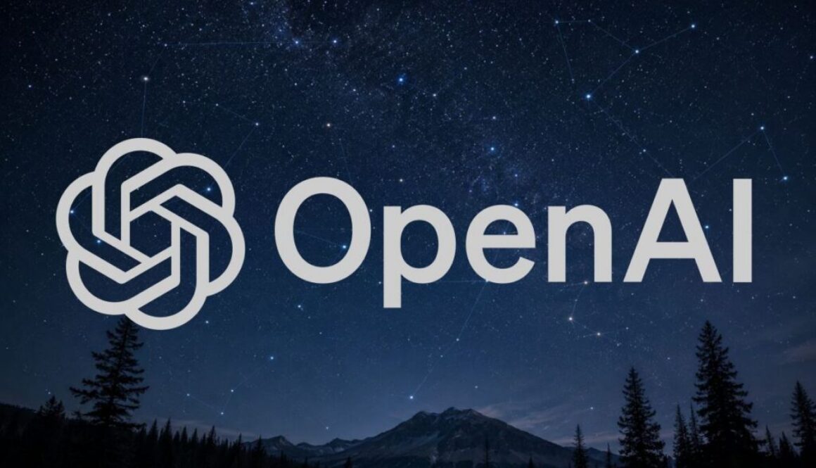 Glowing AI network connecting stars above North America for OpenAI’s Astra development restrictions.